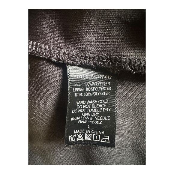 BCBGMAXAZRIA Paperbag Waist Mini Skirt Black Linen Blend Tie Belt M - Picture 9 of 9